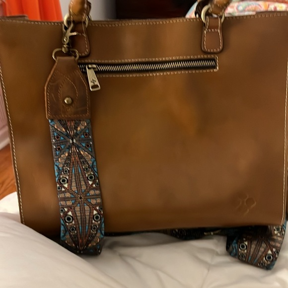 Patricia Nash Brown Embossed Leather Bag - Picture 7 of 11